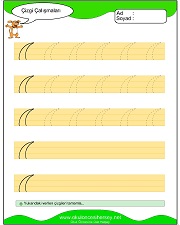 okul öncesi çizgi çalışma sayfaları